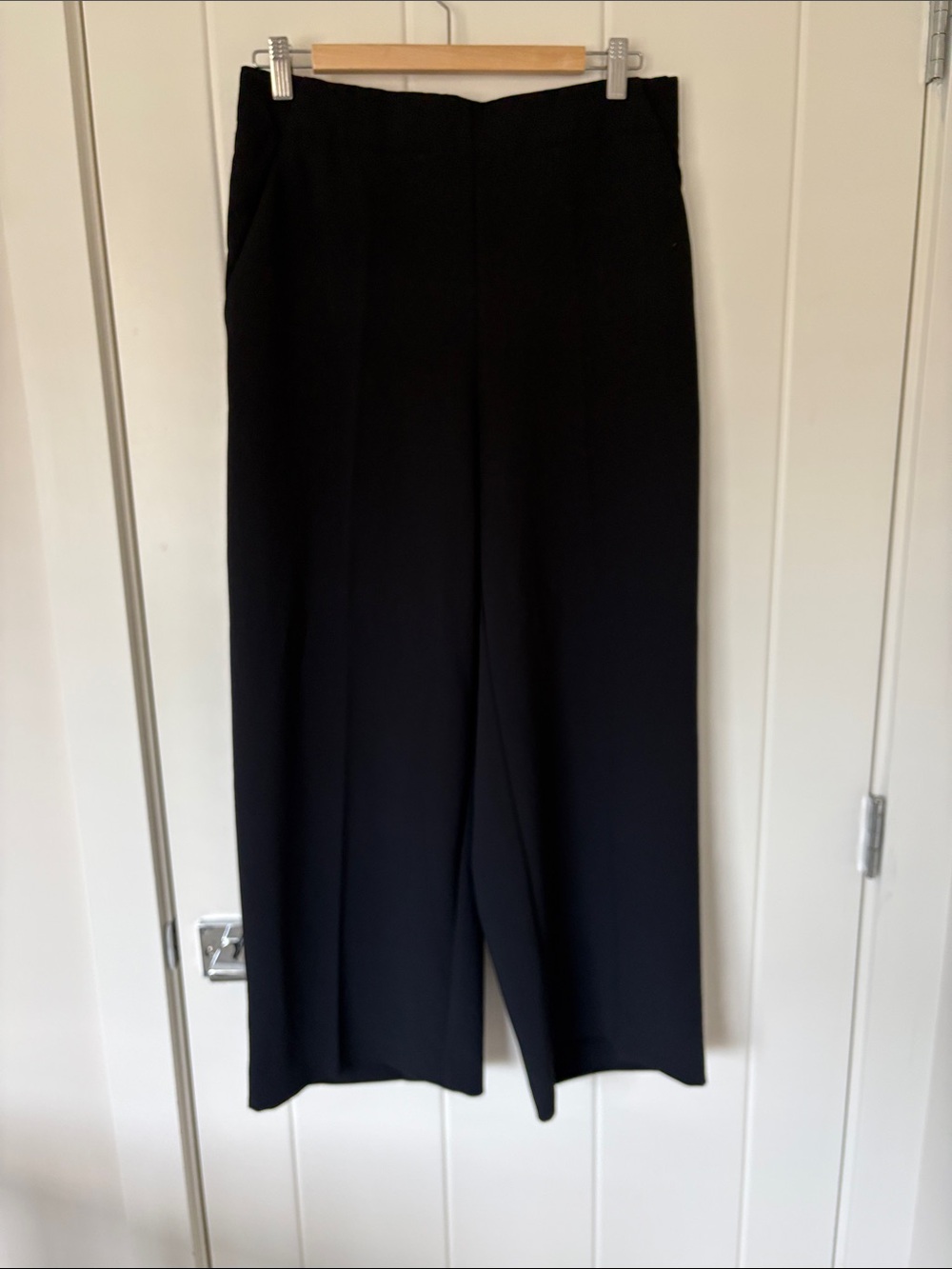 Wilfred Classic Black Wide-Leg Trousers